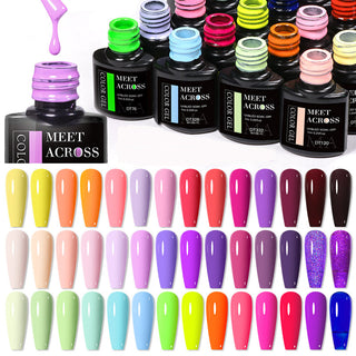  8-Color Gel Nail Polish Set cashymart