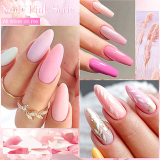  8-Color Gel Nail Polish Set cashymart