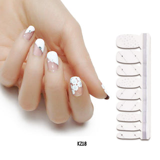  Pearlescent Gloss Nail Polish Film Sticker cashymart