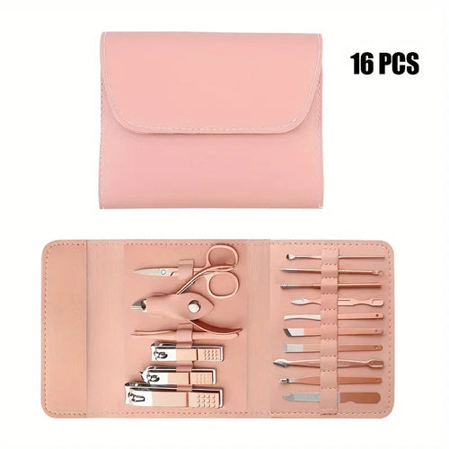  16pcs Professional Nail Clippers Set cashymart