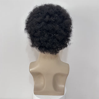  Short Curly Afro Human Hair Wig cashymart