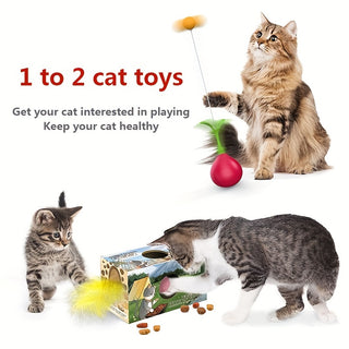  Interactive 1 To 2 Cat Toys cashymart