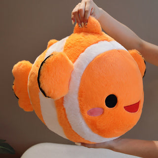  Clownfish Aquatic Plush Throw Pillow cashymart