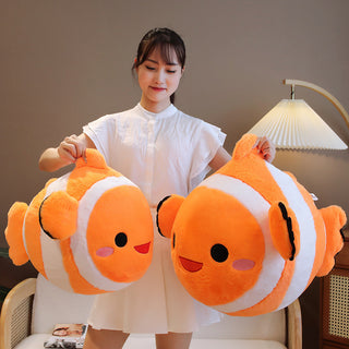  Clownfish Aquatic Plush Throw Pillow cashymart