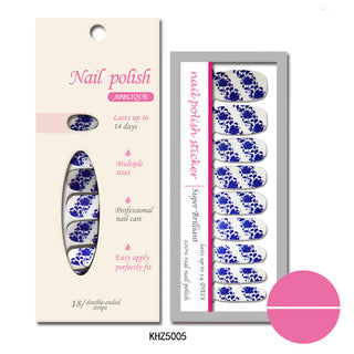  Pearlescent Gloss Nail Polish Film Sticker cashymart