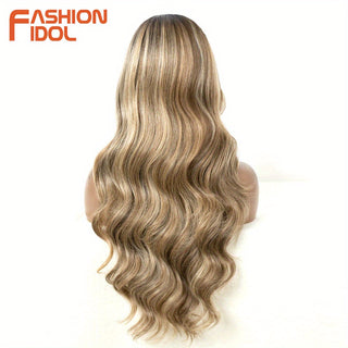  FASHION IDOL 26 Inch Ombre Brown Wave Wig cashymart