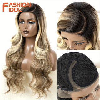  FASHION IDOL 26 Inch Ombre Brown Wave Wig cashymart