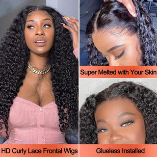  Jerry Curly Lace Front Wig cashymart