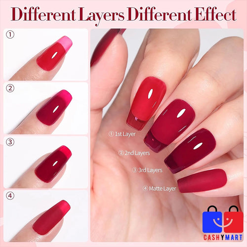 BORN PRETTY 10ml Jelly Nude Gel Nail Polish