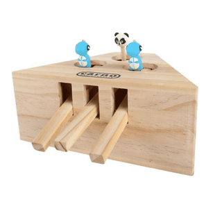  Engaging Wooden Cat and Hamster Interactive Toy cashymart