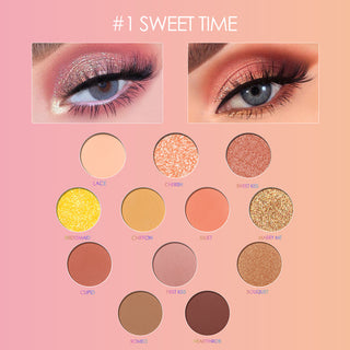  Time 12 Color Creamy-Toned Eyeshadow Palette cashymart