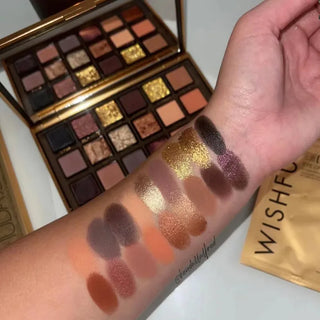  18 Color Golden Eye Shadow Palette Matte and Glitter cashymart