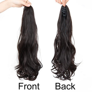 18 Inch Synthetic Wavy Curly Ponytail Extension cashymart