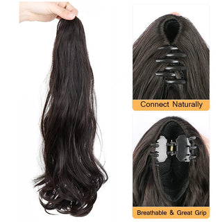  18 Inch Synthetic Wavy Curly Ponytail Extension cashymart