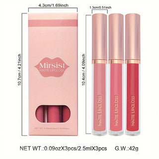  Velvet Kiss Trio Matte Lipstick Set cashymart