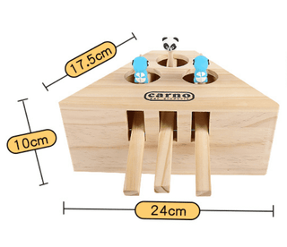  Engaging Wooden Cat and Hamster Interactive Toy cashymart