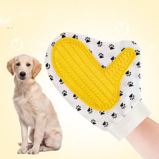  Gentle Silicone Pet Grooming Glove cashymart