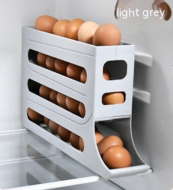  Refrigerator 4-Layer Automatic Egg Roller Sliding Tray cashymart