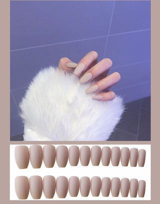  Frosted ballet fake nails cashymart