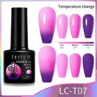  Winter Magic Color Changing Thermal Gel Nail Polish cashymart