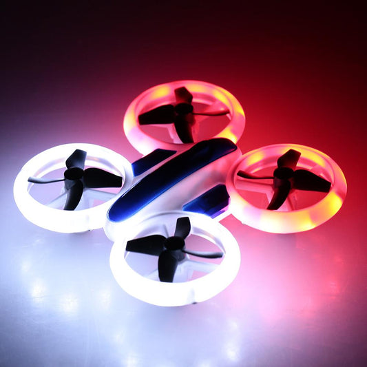  RC Drone Car Quadcopter with Altitude Hold and LED Lights - Remote Control UFO Hand Control Helicopter cashymart