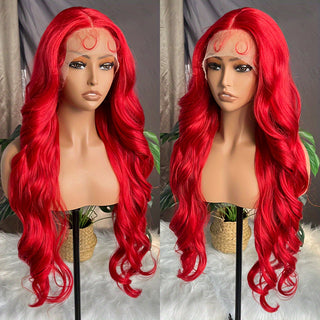  28-Inch Dark Brown Body Wave Lace Front Wig cashymart