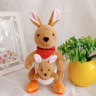  Kangaroo Plush Dolls for Kids: Mother and Child Set cashymart