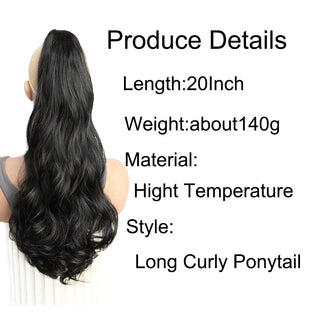  20 Inch Curly Ponytail Hair Extension cashymart