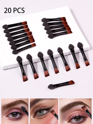 20 Piece Dual Ended Eyebrow Brush Set cashymart
