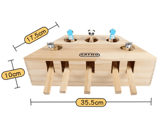  Engaging Wooden Cat and Hamster Interactive Toy cashymart