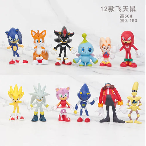  2024 Sonic PVC Shadow Tail Figure Set cashymart