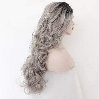  Grey Black Ombre Wavy Wig cashymart