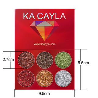  Six-Shade Diamond Sequin Eyeshadow Palette cashymart