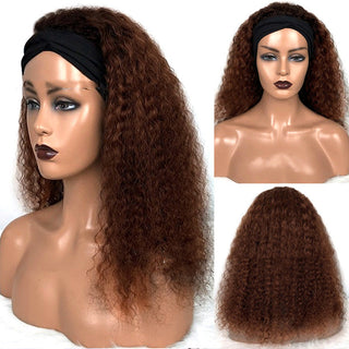  Natural Style Human Hair Jerry Curly Headband Wig cashymart