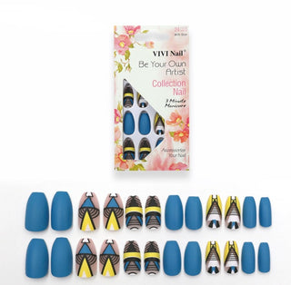  24 fake nails matte nail sheets cashymart