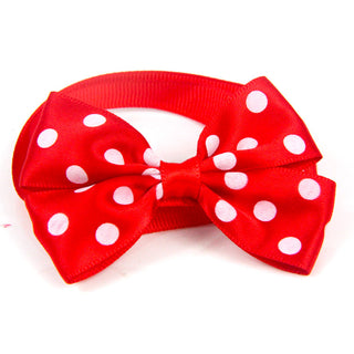  Polka Dot Bow Webbing Pet Accessories cashymart