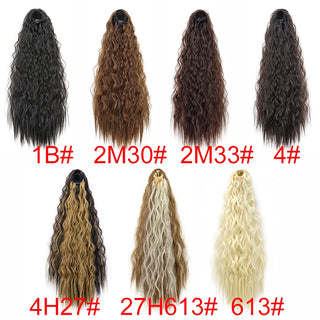  22 Inch Kinky Curly Ponytail Hair Extension cashymart