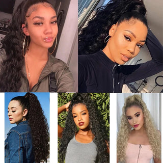  22 Inch Kinky Curly Ponytail Hair Extension cashymart