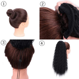  22 Inch Kinky Curly Ponytail Hair Extension cashymart