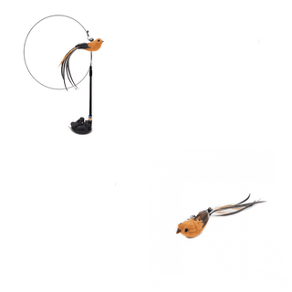  Interactive Feather Pole Toy for Cats cashymart