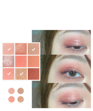  Charming 9-Color Matte and Shimmer Eyeshadow Palette cashymart