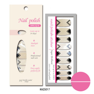  Pearlescent Gloss Nail Polish Film Sticker cashymart