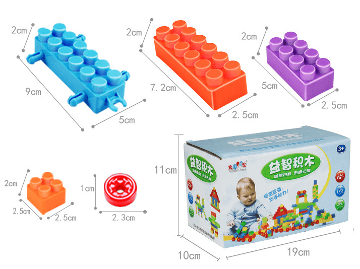  Educational Large Particle Building Blocks for Children cashymart