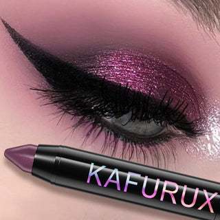  24 Colors Pearlescent Glitter Eyeliner Pencil Waterproof Shimmer Makeup Tool cashymart