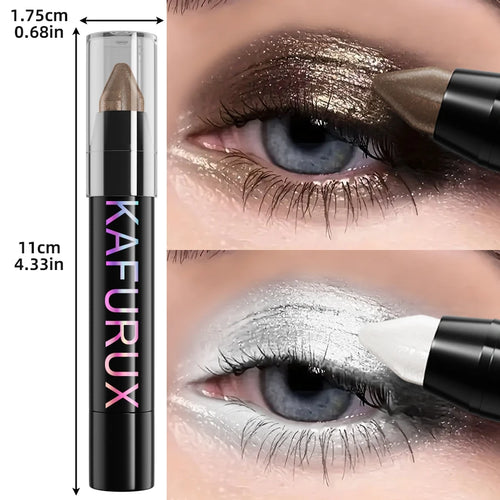  24 Colors Pearlescent Glitter Eyeliner Pencil Waterproof Shimmer Makeup Tool cashymart