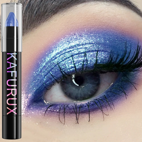  24 Colors Pearlescent Glitter Eyeliner Pencil Waterproof Shimmer Makeup Tool cashymart