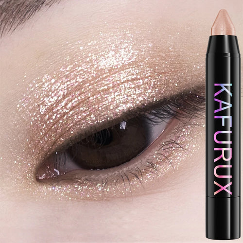  24 Colors Pearlescent Glitter Eyeliner Pencil Waterproof Shimmer Makeup Tool cashymart
