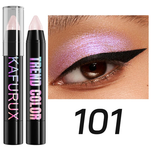  24 Colors Pearlescent Glitter Eyeliner Pencil Waterproof Shimmer Makeup Tool cashymart