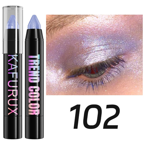  24 Colors Pearlescent Glitter Eyeliner Pencil Waterproof Shimmer Makeup Tool cashymart