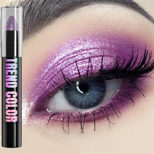  24 Colors Pearlescent Glitter Eyeliner Pencil Waterproof Shimmer Makeup Tool cashymart